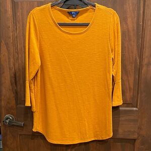Apt. 9 Women's Golden Long Sleeve Top
